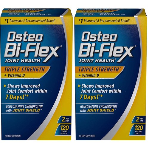 Osteo Bi-Flex Triple Strength w/ Vitamin D, 120 Coated Tablets (Pack of 2)