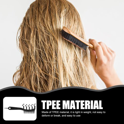 POPETPOP Hair Slit Comb Z shape Wide Tooth Comb Long Hair Style Comb Portable Instant Styling Comb for Valentines Day Christmas Girl Home Barber Accessories