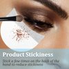 Molain 150 Pcs Eyeshadow Shields, Lint Free Eyeshadow Stencil Gel Pad Under Patches, Prevent Makeup Residue Eye Shadow Makeup Patches for Eyelash Extensions, Eyeliner, Lip and Tinting Makeup