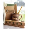 Bamboozled | Bamboo Toothbrush | Charcoal Infused BPA Free Medium Bristles | Organic & Sustainable | Biodegradable & Eco-Friendly | Set of 8 | The Natural Way to Whitening Your Teeth