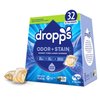 Dropps Stain & Odor Laundry Detergent Pods: Lavender Meadow | 32 Count | HE Compatible + All Washers | Cold Wash + All Temperatures | Tackles Tough Odors | Low Waste Packaging
