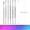 Ear Wax Removal Kits - Pack of 2-6 Piece Ear Cleansing Tool Set, Stainless Steel Ear Curette Earwax Removal Kit for Thorough Ear Cleaner with Spiral Spring Cleaner Pick Unclogger with Storage Case