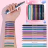 RoseFlower 12 Colors Matte Liquid Eyeliner Set Colorful Neon Eyeliner Pencil Retractable Eye Liners and Shadow Pencil Pigmented Waterproof Long Lasting Eye Liner Christmas Makeup Gift Kit for Women#1