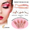 LIZMANN Eyelash Applicator Tool 2 PCS Lash Tweezers for Mistake-Proof Artificial lashes Placement self-adhesive eyelashes DIY lash Extension Wisp Applicator for lash extension kit – lash Clusters