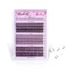 DIY Lash Extensions Tray Mixed Length Affordable 480pcs Eyelash Self Application At Home Faux Mink Clusters Wispy Natural False Eyelashes Reusable Kimeyelashes (Wispy Natural Tray)