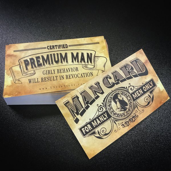 MAN CARD- Business Cards (10 pack)