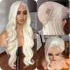 13x4 Lace Front Wigs Blonde Lace Frontal Wig 613 HD Lace Body Wave Pre Plucked Tiny Knots 26 Inch Pre-layered Long Wavy Synthetic Lace Wig