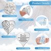 Inbagi 100 Sets Memorial Angel Sign Coins Set Funeral Pocket Token Lucky Pocket Angel Coins Heart Hug Token Poem Cards Organza Gift Bags Celebration of Life Favors Angel Charms Presents for Family