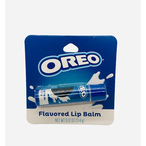 Taste Beauty (1) Stick Oreo Cookie Flavored Lip Balm Gluten Free - Blue Tube Carded - Net Wt. 0.12 oz