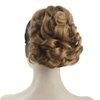 Aimole 6" Short Curly Synthetic Ponytail Clip in Claw Extensions 80g with a jaw/claw clip(19-Light Strawberry Blonde)