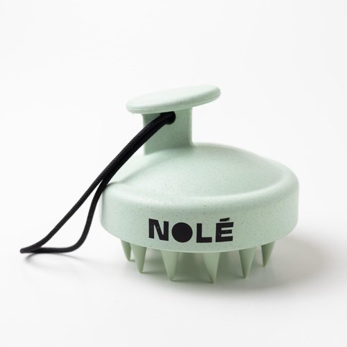 NOLE Scalp Massager Shampoo Brush - Scalp Scrubber with Soft Silicone Bristles, Hair Growth Stimulator, Wet Dry Hair Brush for Scalp Care