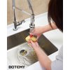 BOTEMY Extended Garbage Disposal Flange Basket Strainer Stopper, Deep 304 Stainless Steel Kitchen Sink Flange for 3-1/2 Inch Standard Sink Drain Hole, Polished Deep Sink Disposal Flange Stopper