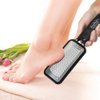 ForPro Premium Stainless Steel Foot Rasp, Colossal Foot File & Callus Remover, Instantly Removes Calluses & Smooths Cracked Heels, 10.75" L x 2.75" W, Black