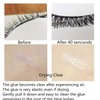 JIMIRE Eyelash Glue Clear | Secure Hold for False Eyelashes | Latex-Free Eyelash Adhesive with Chamomile Suitable for Sensitive Eyes