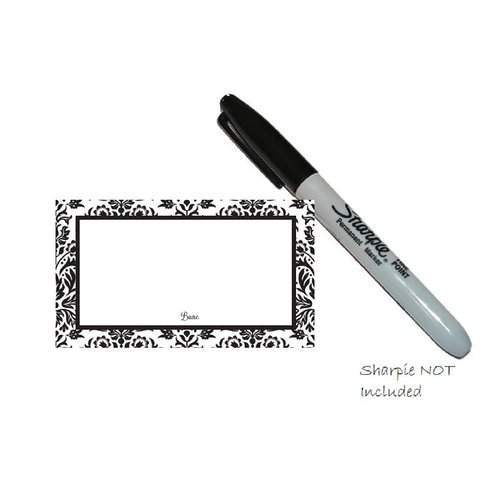 Baire Bottles 8 oz Empty Refillable Plastic Pump Bottles Dispenser 6 Pk, PET BPA Free, Refillable for Thick Shampoo Lotion Soap - Waterproof Labels USA (Blue with Black Lotion Pump, Floral Labels)