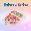 Irnushka 120 Pcs Mini Spring Rainbow Coil Party Favors for Kids, Plastic Coil Toys Bulk,Mini Plastic Coil Spring Toy for Easter Egg Filler Party Favor Carnival Prize Birthday Goodie Bag Stuffers