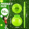 12 Sets Tennis Ball Party Cups with Straws and Lids 10oz Plastic Tennis Cups Bulk for Kids Birthday Tennis Party Favors Decorations Supplies Gifts