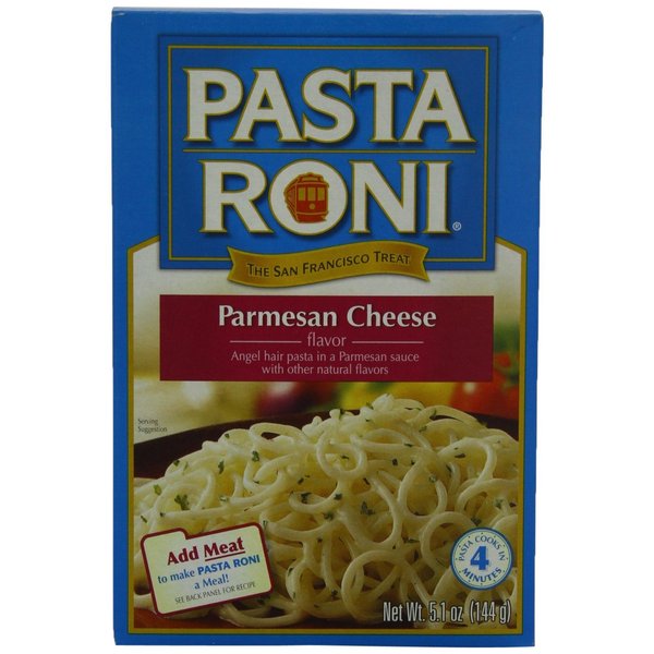 Pasta Roni, Parmesan Cheese & Angel Hair Pasta Mix, 5.1oz Box (Pack of 6)