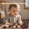 3PCS Wooden Baby Toys,Baby Grasping Toys Push Car Toys Montessori Toys Wooden Toy Vehicles,#2