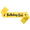 Generic Birthday Girl Sash, Birthday Sash for Girls, Birthday Girl Sash for Women, Birthday Gifts for Women, Yellow and Black Birthday Party Decorations and Supplies