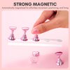 Makartt Nail Stand for Press On Nails Display Practice Art Magnetic Fake Nail Holder for Painting Nails Stand for False Nail Designs with Double-sided Tape for Home DIY Beginner Salon Supplies