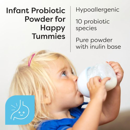Klaire Labs SFI Health Ther-Biotic Baby - Toddler Probiotic for Kids, Infants & Babies - Microbiome & Bowel Support - Probiotic Powder, Add to Baby Formula, Breast Milk or Solid Food (120 Servings)