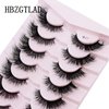 HBZGTLAD NEW 7 Pairs 25mm long lashes 100% Mink Eyelashes Soft Dramatic Volume Fake Lashes Reusable Thick False Eyelashes (411)