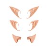 3 Pairs Latex Elf Ears Pixie Elf Ears Fairy Ears Soft Pointed Goblin Ears Cosplay Halloween Party Props Alien Elven Prosthetic Ears Dress Up Costume Accessories for Anime,Masquerade,Halloween