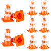 Gadpiparty 50Pcs Miniature Traffic Signs for Kids Mini Traffic Cones Training Road Block Toy Cones for Multipurpose Construction Theme Party Engineering Pretend Play Sports Activity