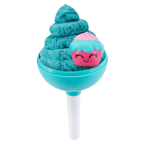 Oosh Slime Cotton Candy Cuties Series 2 by ZURU (Green) Scented, Squishy, Fluffy, Soft, Stretchy, Stress Relief, Party Favors, Non-Stick with Collectible Cutie Slow Rise Toy