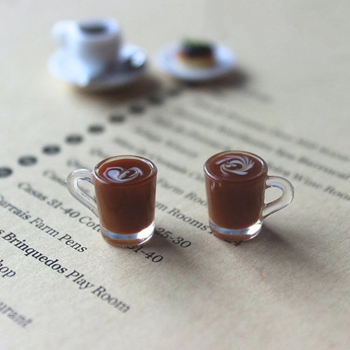 Miniature Coffee Cups Model Dollhouse Ornament Dollhouse Decoration Mini Decor Doll House Accessories Christmas Birthday Gifts for Boys Girls Women Friends, Dollhouse Décor