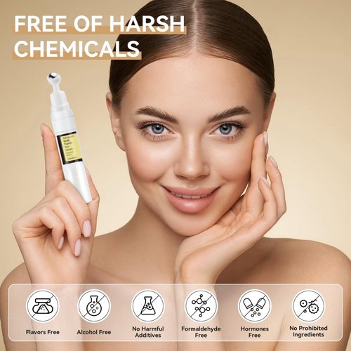 AFCRYIYE Snail Peptide Eye Cream, Snail Mucin Eye Cream Contains Niacinamide, Hyaluronic Acid To Reduce Wrinkles, Dark Circles, Puffiness and Fine Lines 17 ML