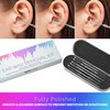 Ear Wax Removal Kits - Pack of 2-6 Piece Ear Cleansing Tool Set, Stainless Steel Ear Curette Earwax Removal Kit for Thorough Ear Cleaner with Spiral Spring Cleaner Pick Unclogger with Storage Case