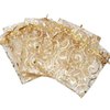 Wedding Favors Small Gift Bags, 100pcs 3.9x4.7 Inch (10x12cm) Gold Organza Bags for Party Favor Bags Small Business Candy Bags Mesh Bag (Gold, 3.9''x4.7'')