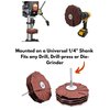 LINE10 Tools 4-inch Sanding Mop Kit, Moulding Flap Sander Wheel for Drill Press 80, 120, 240 Grit, Pack of 3