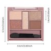 WanTuoluo 5 Colors Champagne Gold Shimmer Eyeshadow Palette for Eye Makeup,High Pigmented Metallic Eye Shadow Powder Palet de sombras de ojos
