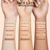 SACE LADY Oil Control BB Cushion Foundation, Full Coverage Long Lasting Ultra Matte BB Foundation Makeup Covers Face Blemishes Evens Skin Tone Face Cosmetics, 0.42Oz (#05, 0.42Oz)