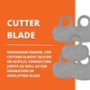 Fein Mushroom Shaped Cutter Blades for Cutting Elastic Silicon/Acrylic Connecting Joints - 5-Pack - 63903128012