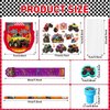 Cholemy 168 Pcs Monster Truck Party Favors Truck Party Supplies Monster Truck Stationery Set Notebook Sticker Stamper Eraser Ruler Pencil Bag for Truck Baby Shower Birthday Party Gift Classroom Prize