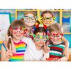 Hooqict 9 Pcs DIY Building Bricks Glasses Building Blocks Games for Kids Birthday Party Favor Block Theme Party Supplies Carnival Easter Games
