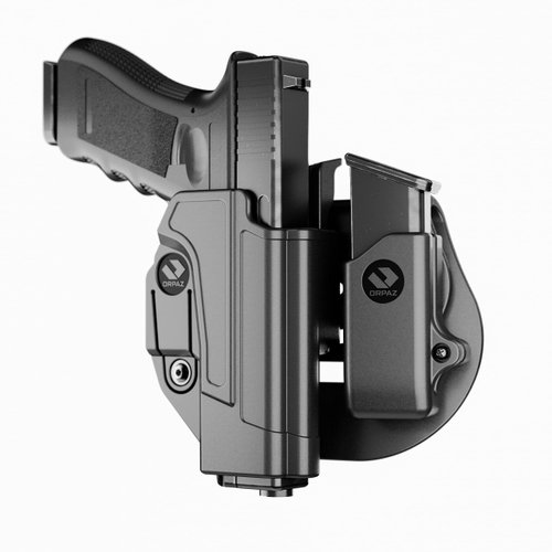 Orpaz C-Series S&W SD9VE Holster Compatible with S&W SD40VE OWB Holster, Level II Retention, with SD9VE/SD40VE Magazine Holder - Unisex - Will Secure Your Handgun with a Tactical Appearance