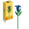 YICHENZHAOXING Mini Bricks Artificial Flower Bouquet Building Sets，DIY Simulation Plant Series Creative Toys,Flower Building Set Gentian 56PCS