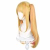 ZGNGLIZ Anime Oshi no Ko Ruby Hoshino Wig Long Blonde Hair Wigs with Bangs for Girls and Women + Free Wig Cap