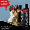 Wet Platinum Silicone-Based Lube for Men, Women & Couples, 3 Fl Oz (3-Pack) - Long-Lasting & Water-Resistant Premium Personal Lubricant - Safe to Use with Latex Condoms - Non-Sticky & Hypoallergenic