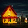 Cowardly Dog House Building Set, Courage Dog House Building Toy with Lights, Compatible with Lego, Girls and Boys Ages 6+ (613 PCS)