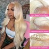 MYDIVA 613 Lace Front Wig Human Hair 13x6 Body Wave 28 Inch Blonde Lace Front Wigs Human Hair 200% Density 613 HD Lace Frontal Wig Blonde Glueless Wigs Human Hair Pre Plucked with Baby Hair
