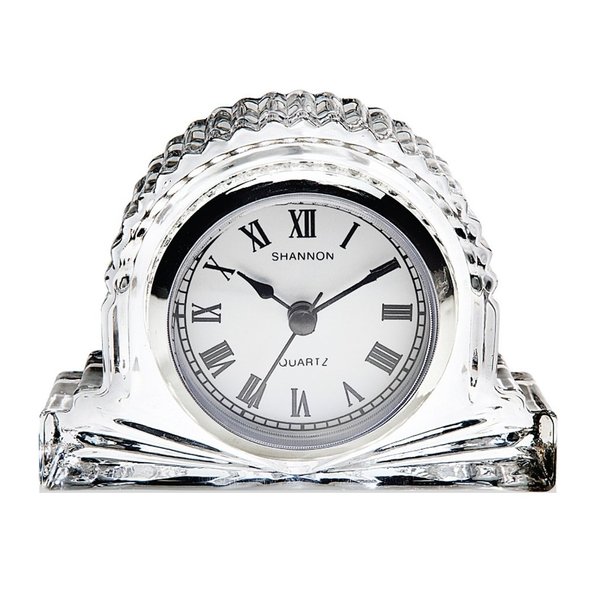 Godinger Mantle Clock, Desk Clock, Tabletop Clock, Office Clock, Crystal Clock