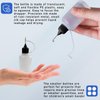 Augeny 3PCS Needle Tip Glue Bottle, 30ML Blunt Needle Tip Precision Applicator Oil Bottles with Funnel, Empty Applicator Glue Oiler Squeeze Bottle for for Glue Liquid Oil DIY Craft