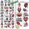 Football Temporary Tattoos | 100 Game Day Temporary Tattoos | Football Party Tattoos | Big Game Party Props | Football Party Decorations | Football Characters, Slogans and More Party Tattoos | BASHOUT
