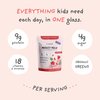 Nurished Mighty Strawberry Milk - Kids All-in-One Daily Protein Powder & Multivitamin Boosted with 2 Billion Probiotics & Organic Spinach - Natural Flavors, Colors & Sweeteners - 15-30 Servings